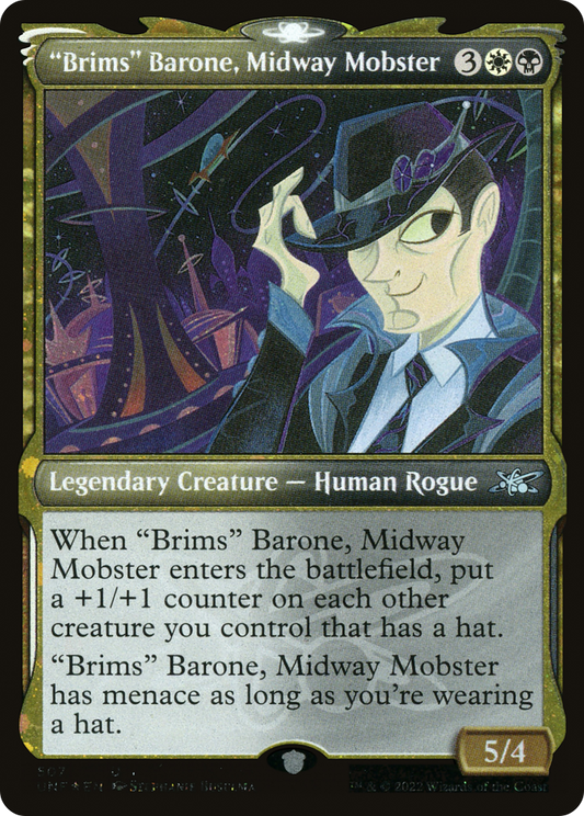 "Brims" Barone, Midway Mobster (UNF-507) (Showcase) (Galaxy Foil)