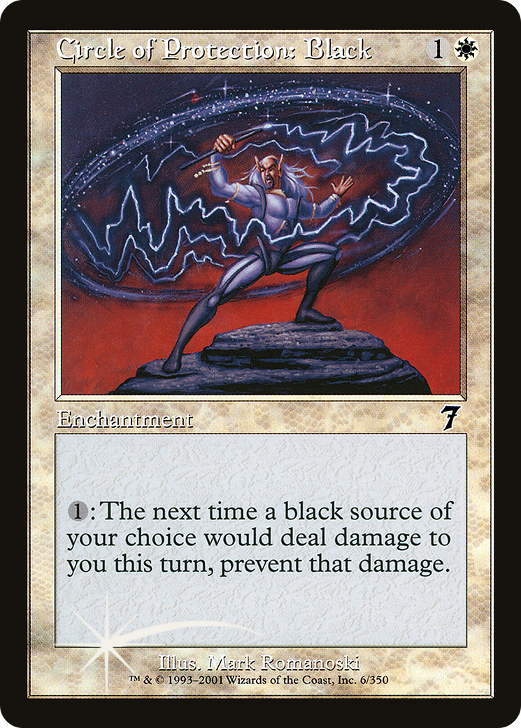 Circle of Protection: Black (7ED-06★) (Foil)