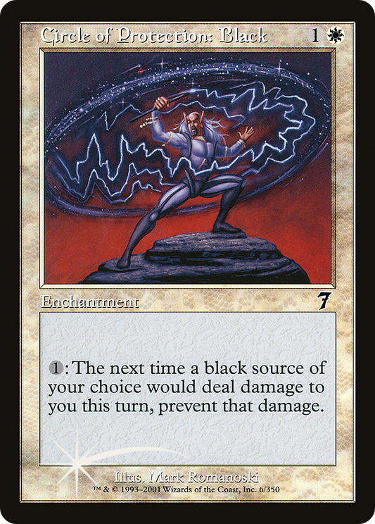 Circle of Protection: Black (7ED-06★) (Foil)