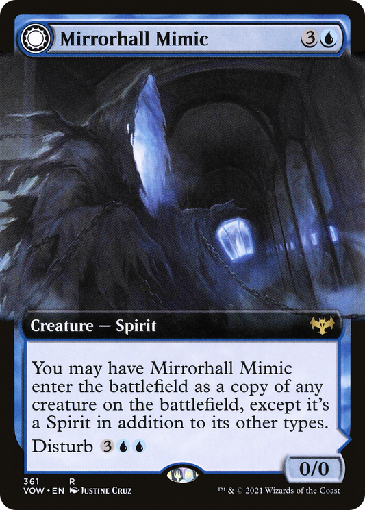 Mirrorhall Mimic // Ghastly Mimicry (VOW-361) (Extended Art) (Foil)