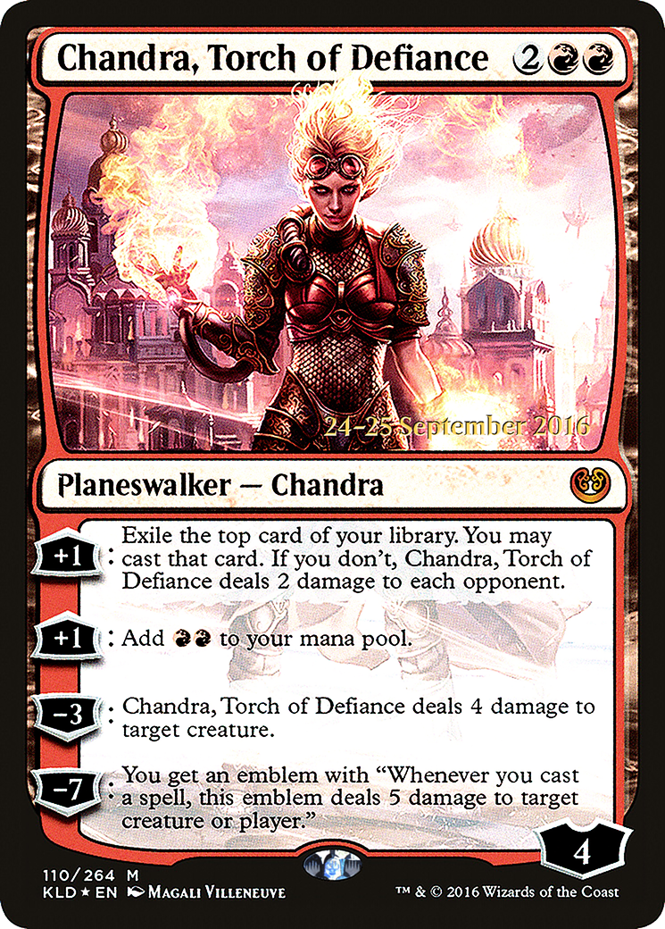 Chandra, Torch of Defiance (PRE-110S) (Foil)