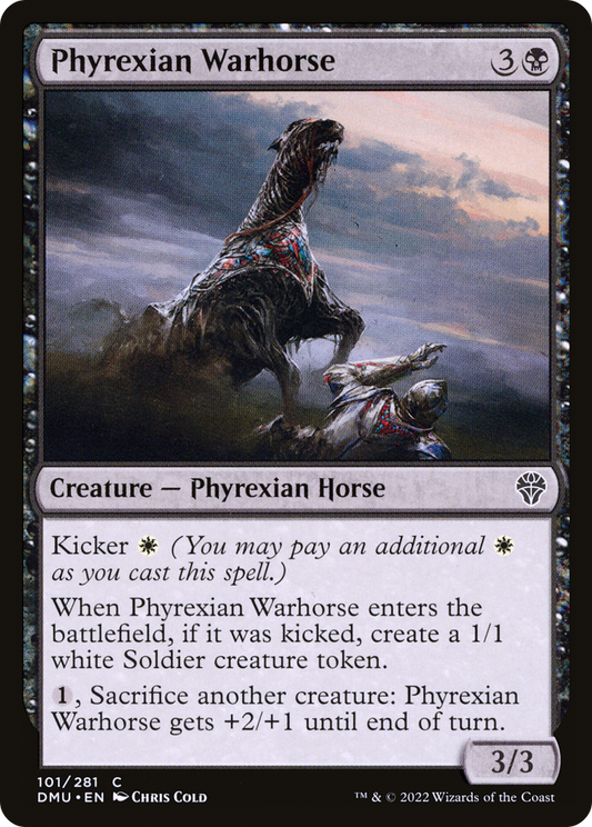Phyrexian Warhorse (DMU-101) (Foil)