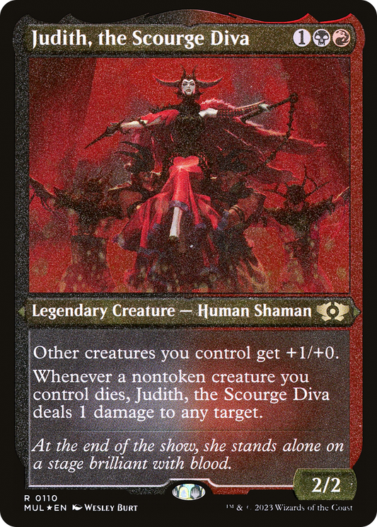 Judith, the Scourge Diva (MUL-110) (Etched Foil)