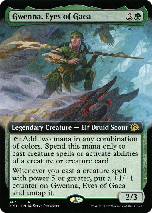 Gwenna, Eyes of Gaea (BRO-347) (Extended Art) (Foil)