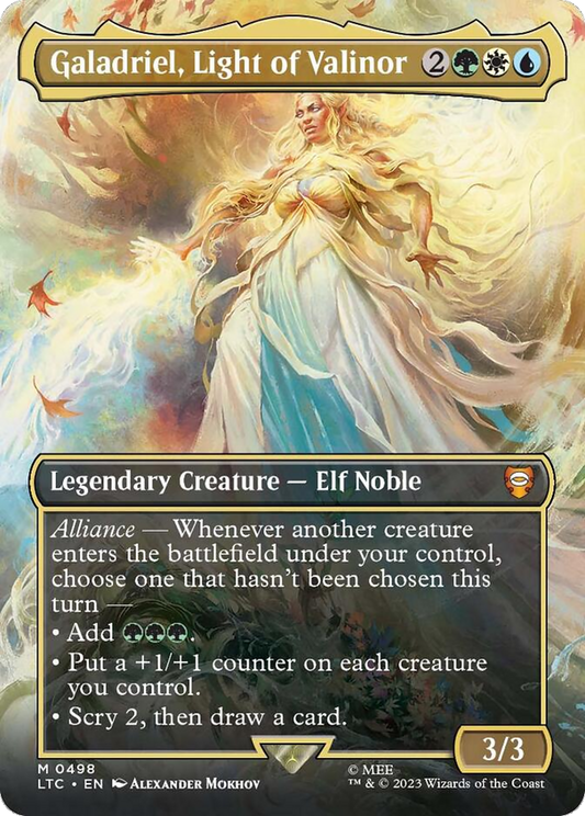 Galadriel, Light of Valinor (LTC-498) (Borderless) (Foil)