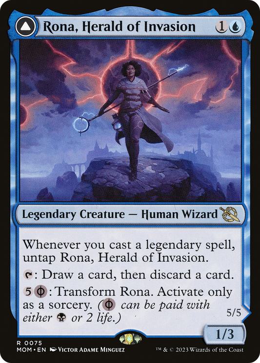 Rona, Herald of Invasion // Rona, Tolarian Obliterator (MOM-075)