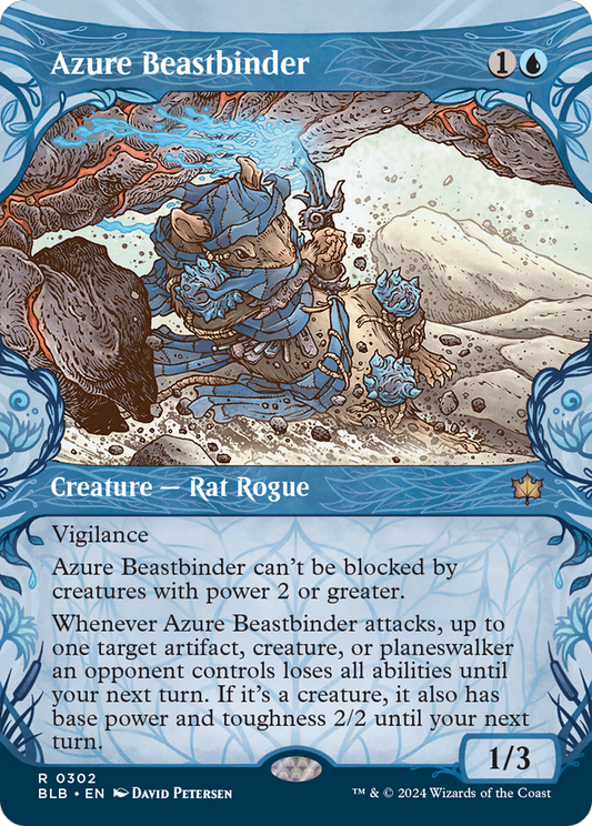 Azure Beastbinder (BLB-302) (Showcase) (Foil)