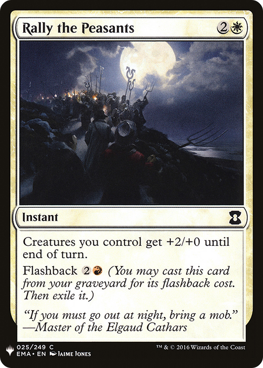 Rally the Peasants (LIST-EMA-25)