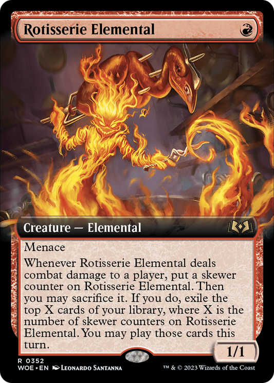 Rotisserie Elemental (WOE-352) (Extended Art) (Foil)