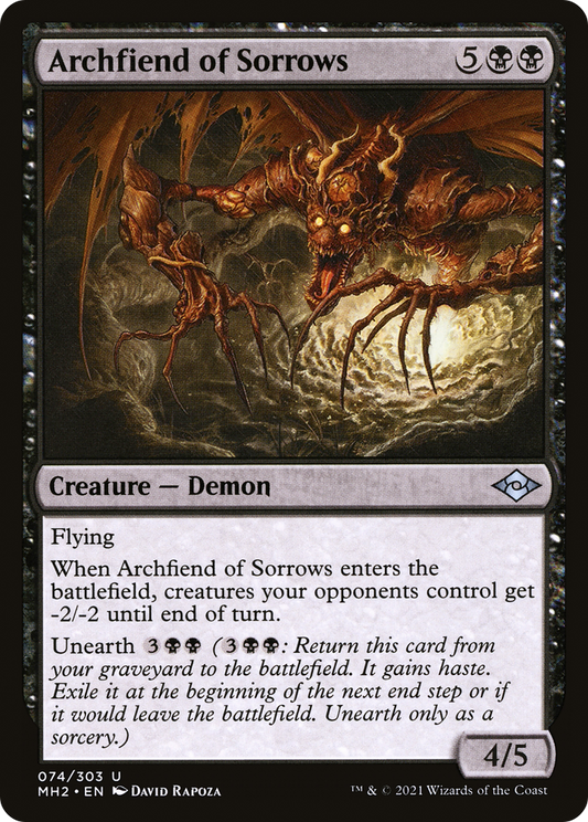 Archfiend of Sorrows (MH2-074) (Foil)