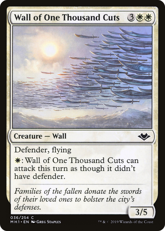 Wall of One Thousand Cuts (MH1-036) (Foil)