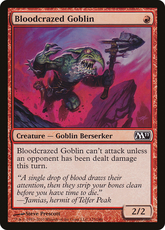 Bloodcrazed Goblin (M11-125) (Foil)