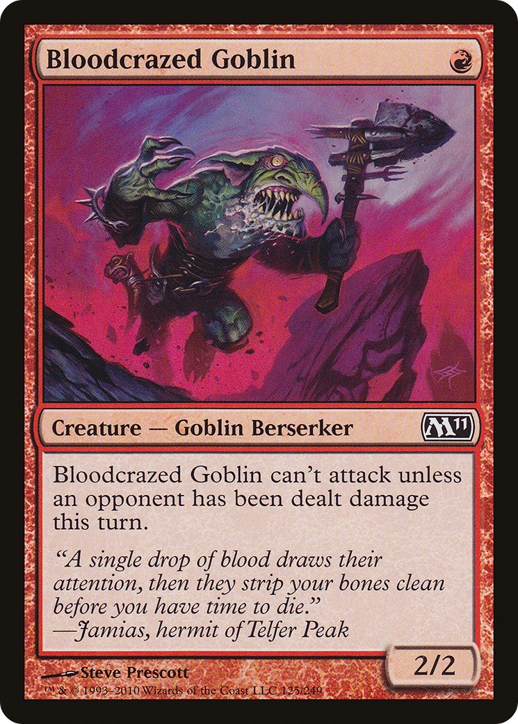 Bloodcrazed Goblin (M11-125)