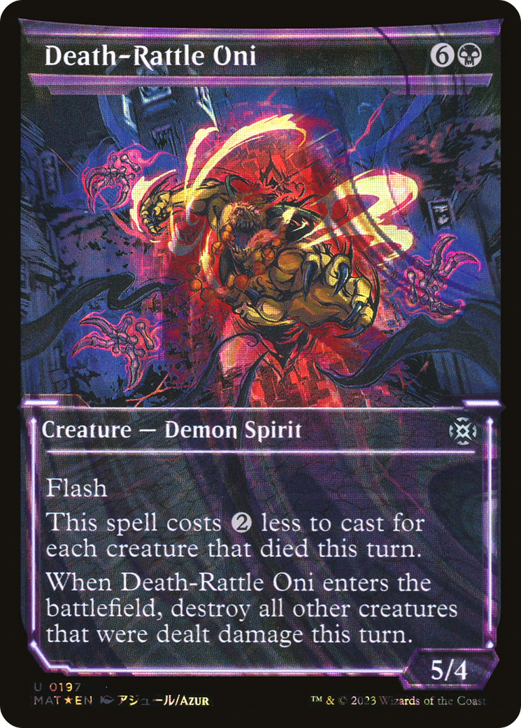 Death-Rattle Oni (MAT-197) (Showcase) (Halo) (Foil)