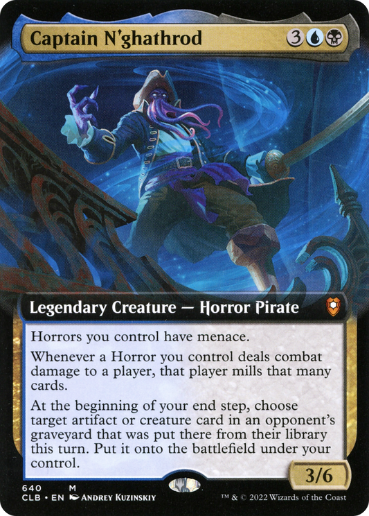 Captain N'ghathrod (CLB-640) (Extended Art) (Foil)