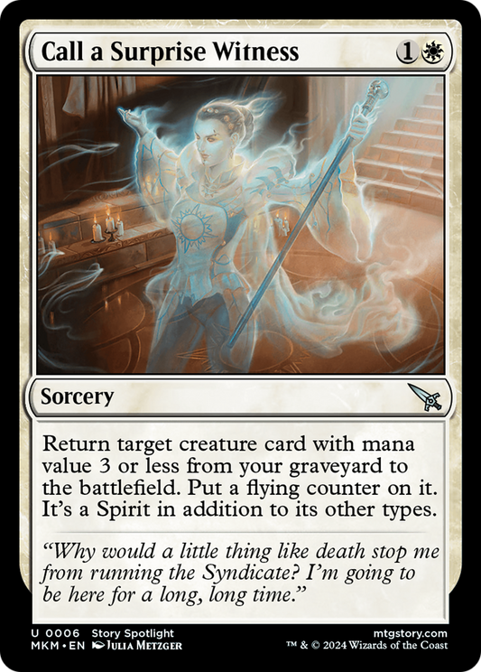 Call a Surprise Witness (MKM-006)