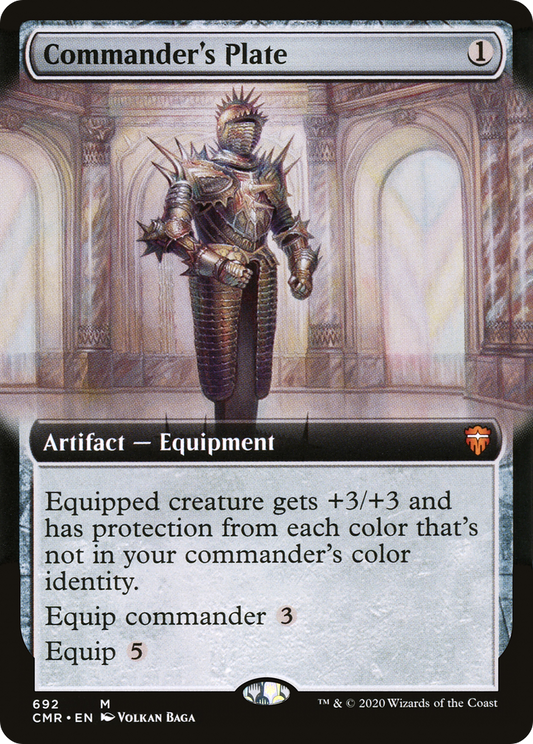 Commander's Plate (CMR-692) (Extended Art) (Foil)