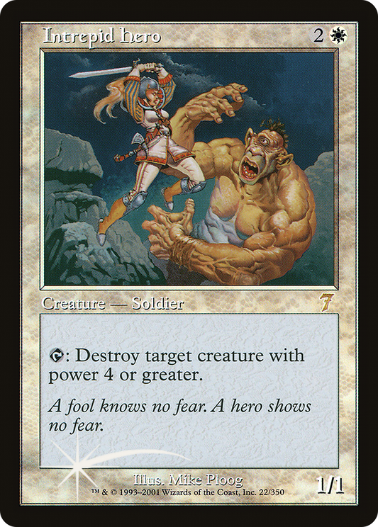Intrepid Hero (7ED-022★) (Foil)