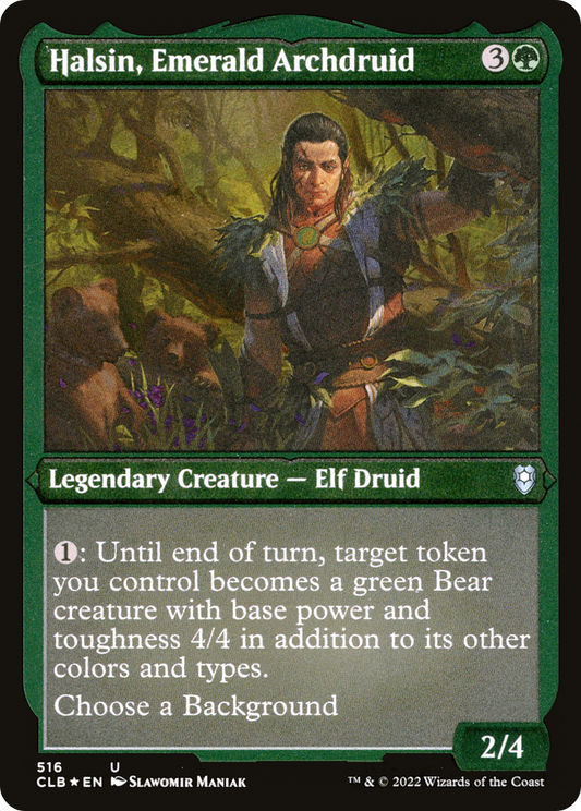 Halsin, Emerald Archdruid (CLB-516) (Etched Foil)