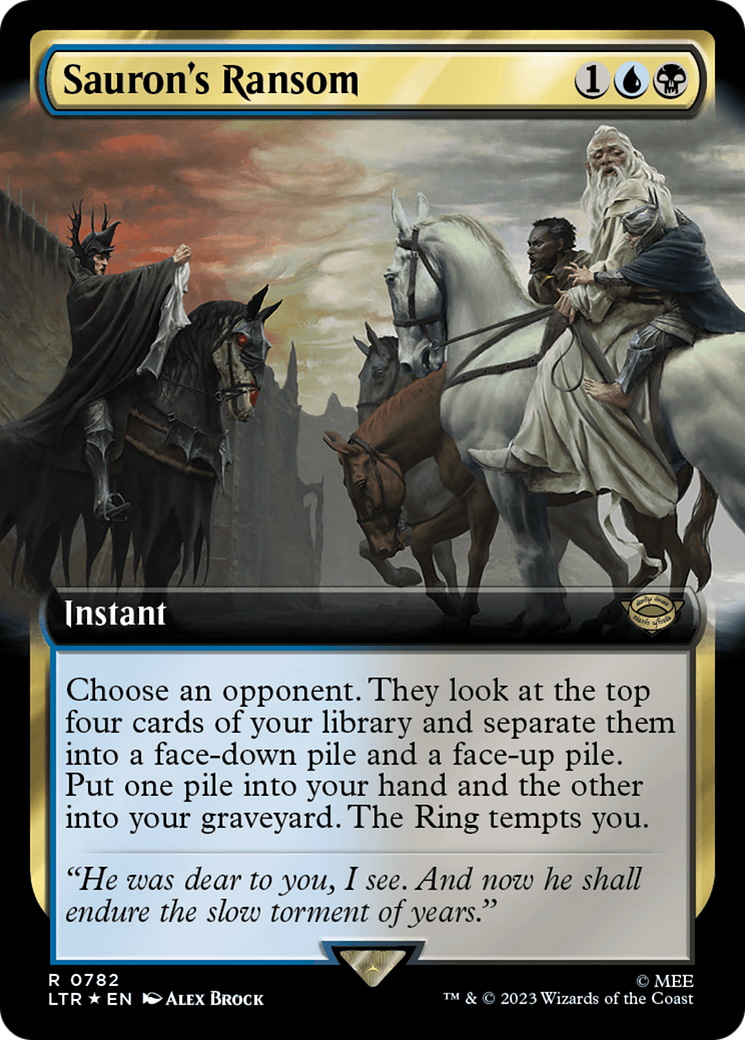 Sauron's Ransom (LTR-782) (Extended Art) (Surge Foil)