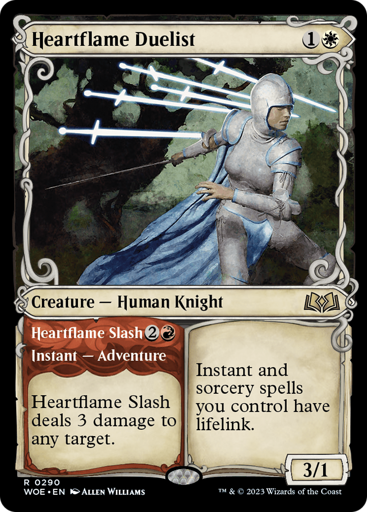 Heartflame Duelist // Heartflame Slash (WOE-290) (Showcase)