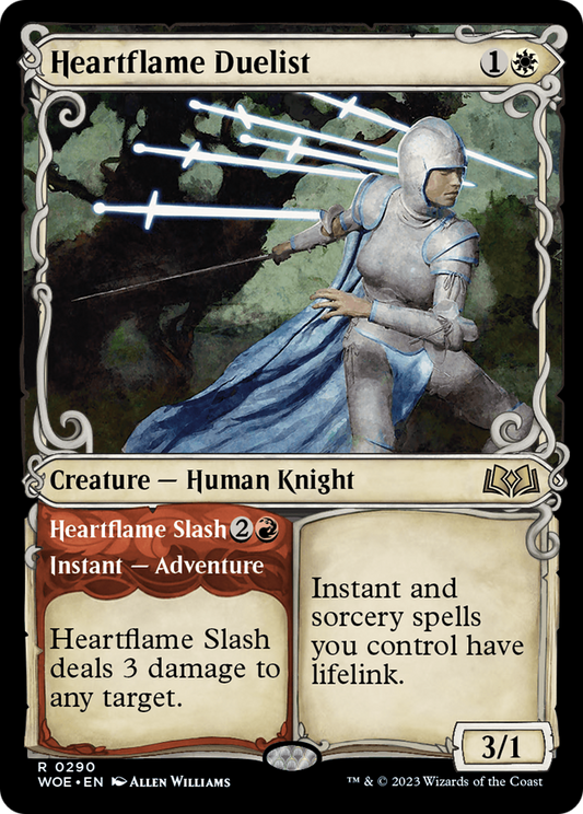 Heartflame Duelist // Heartflame Slash (WOE-290) (Showcase)