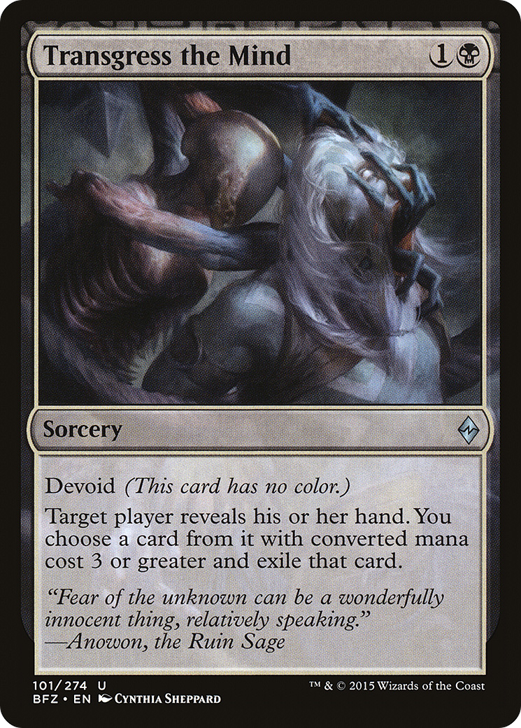 Transgress the Mind (BFZ-101)