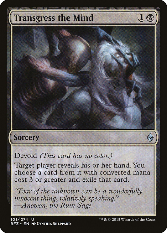 Transgress the Mind (BFZ-101) (Foil)