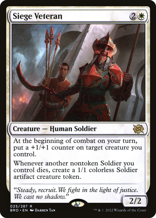 Siege Veteran (BRO-025) (Foil)