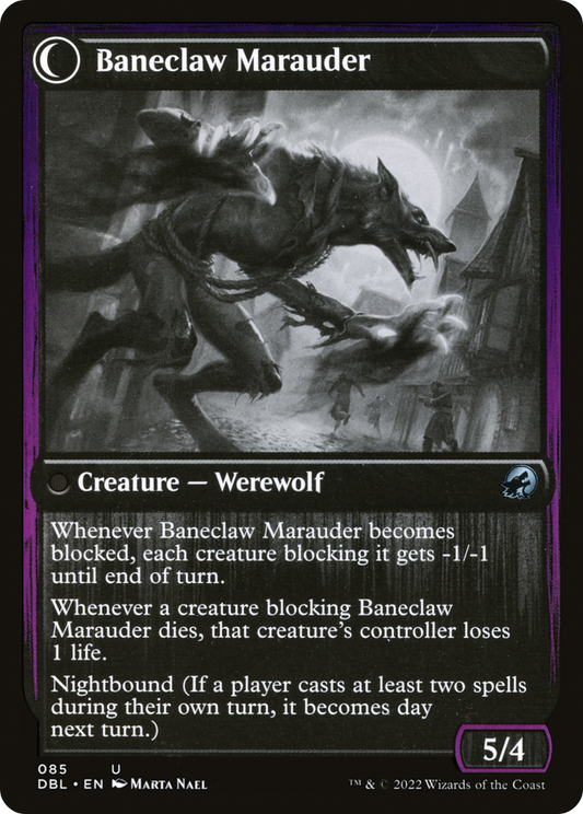 Baneblade Scoundrel // Baneclaw Marauder (DBL-085) (Foil)