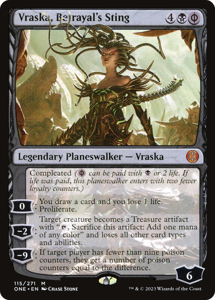 Vraska, Betrayal's Sting (ONE-115) (Foil)