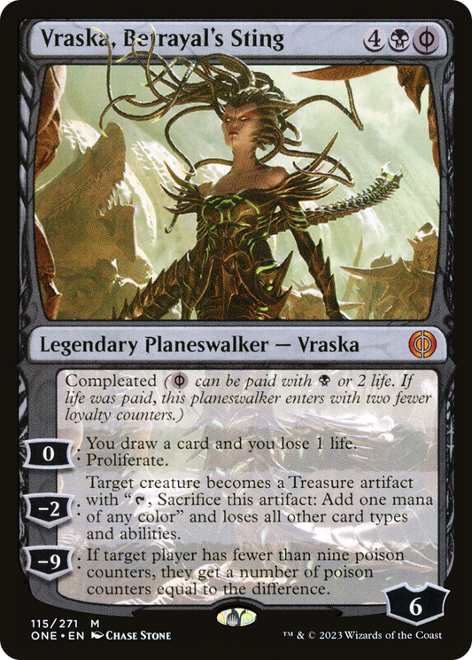 Vraska, Betrayal's Sting (ONE-115) (Foil)