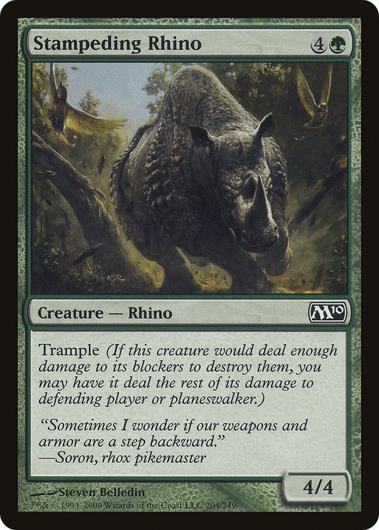 Stampeding Rhino (M10-204)