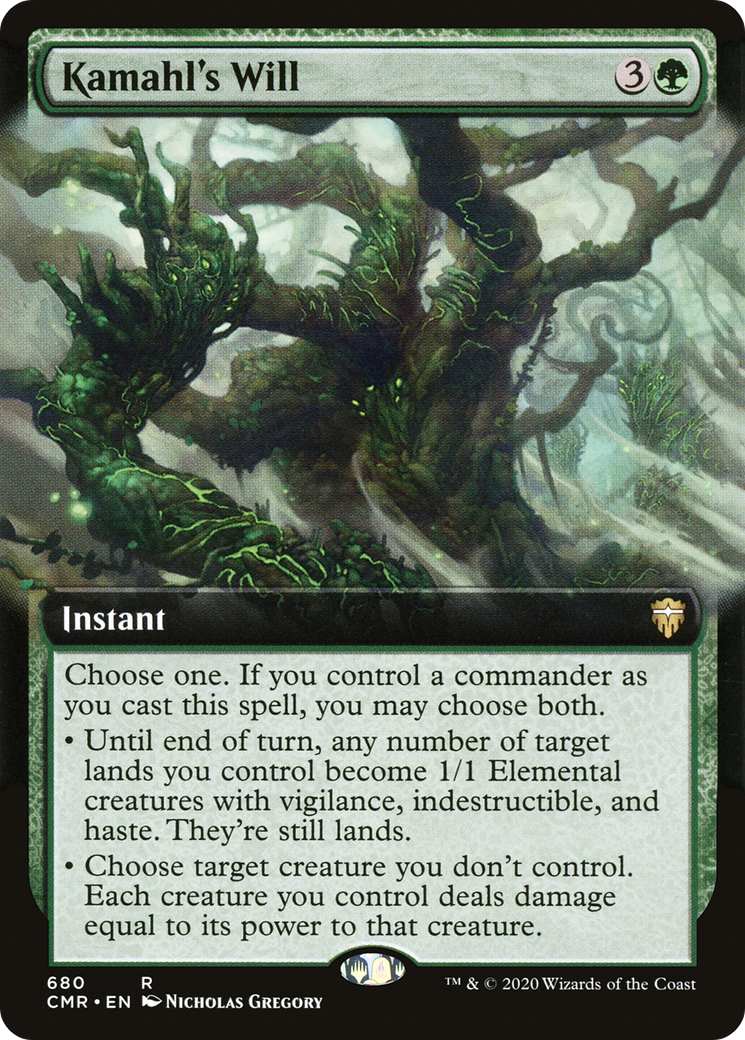 Kamahl's Will (CMR-680) (Extended Art) (Foil)
