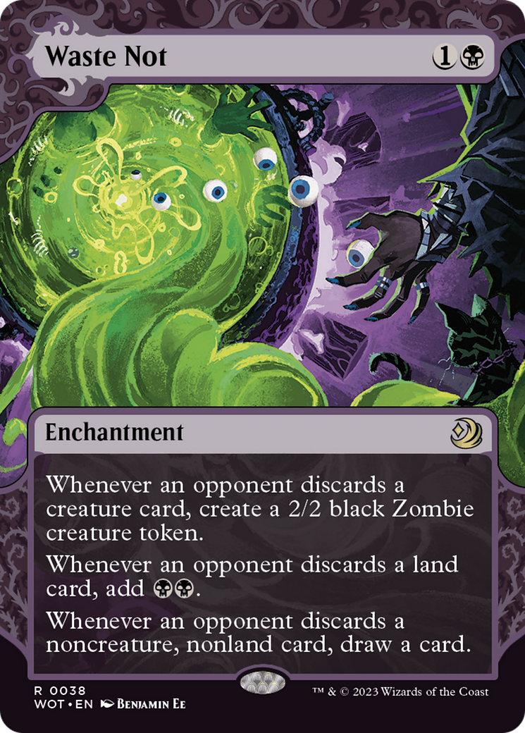 Waste Not (WOT-038) (Showcase) (Borderless) (Foil)
