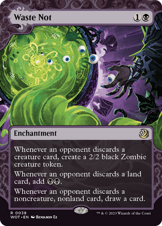 Waste Not (WOT-038) (Showcase) (Borderless) (Foil)