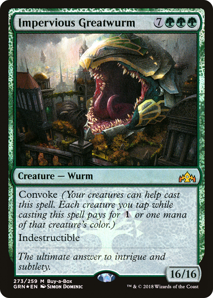 Impervious Greatwurm (BABP-273) (Foil)