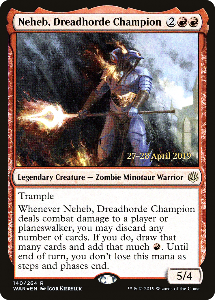 Neheb, Dreadhorde Champion (PRE-140S) (Foil)