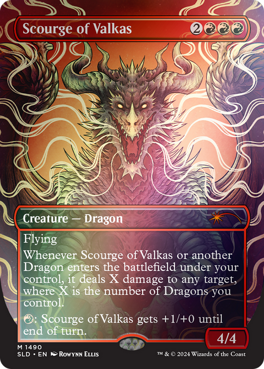 Scourge of Valkas (SLD-1490★) (Borderless) (Foil)