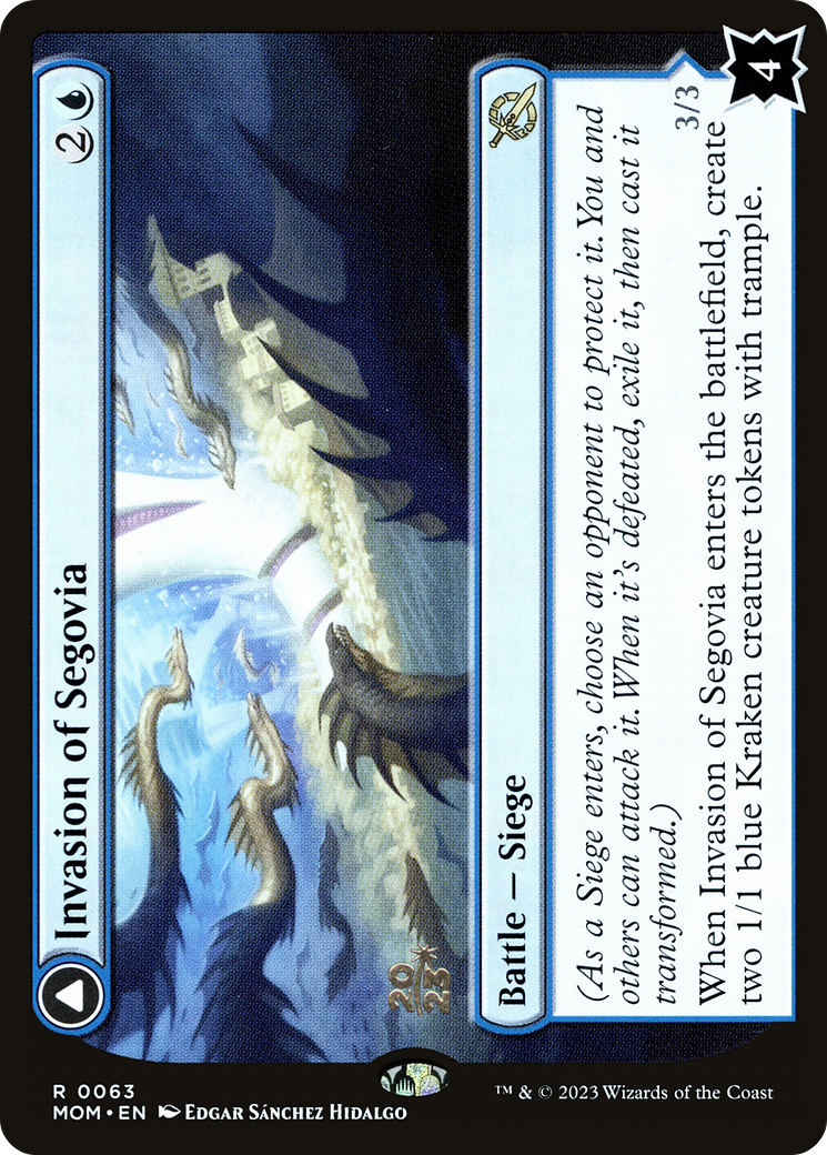 Invasion of Segovia // Caetus, Sea Tyrant of Segovia (PRE-63S) (Foil)