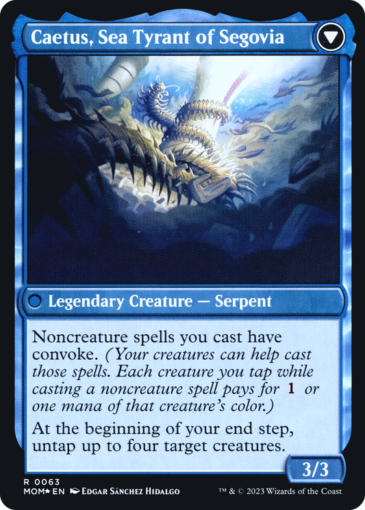 Invasion of Segovia // Caetus, Sea Tyrant of Segovia (PRE-63S) (Foil)