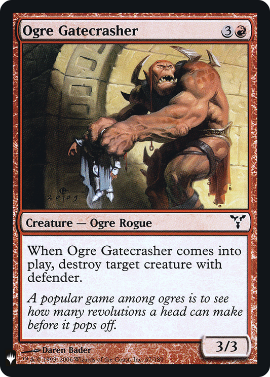 Ogre Gatecrasher (LIST-DIS-67) (Foil)