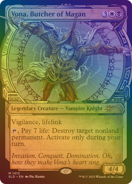 Vona, Butcher of Magan (SLD-1413★) (Showcase) (Foil)