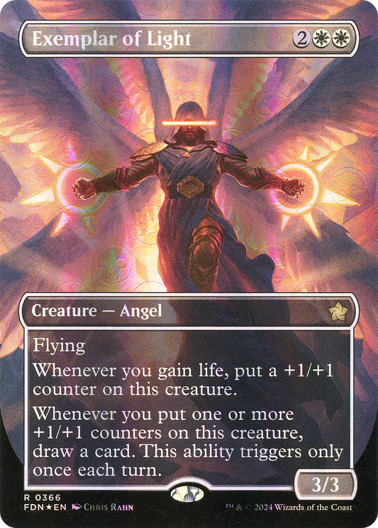 Exemplar of Light (FDN-366) (Borderless) (Mana Foil)