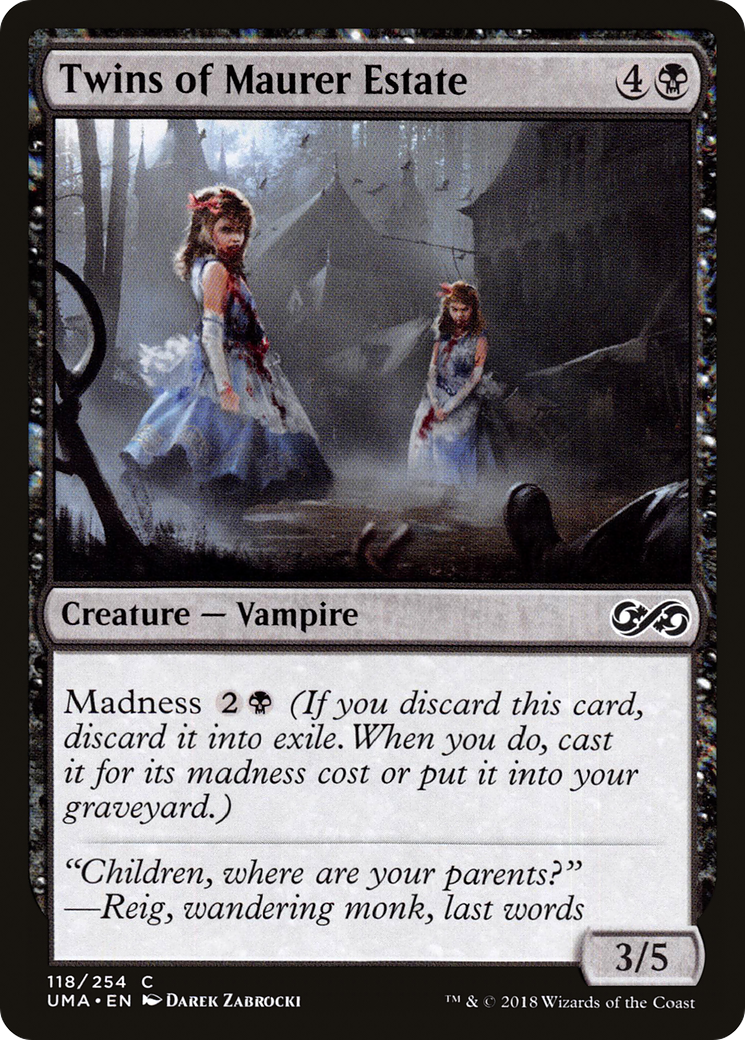 Twins of Maurer Estate (UMA-118) (Foil)