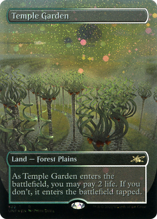 Temple Garden (UNF-532) (Borderless) (Galaxy Foil)