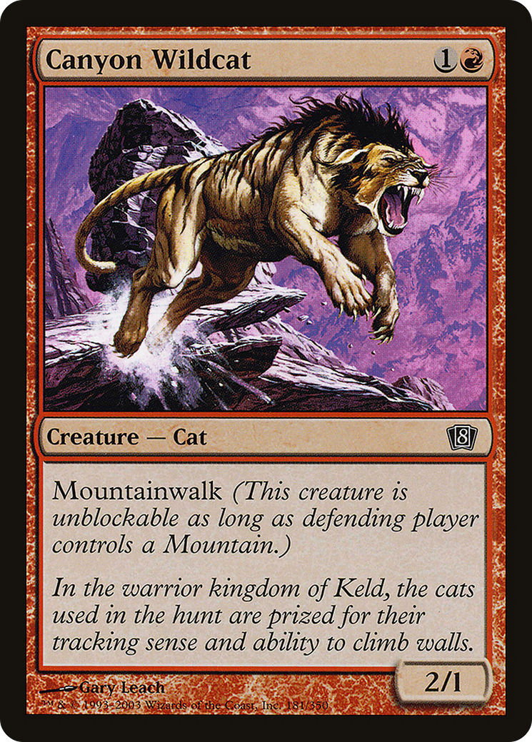 Canyon Wildcat (8ED-181★) (Foil)