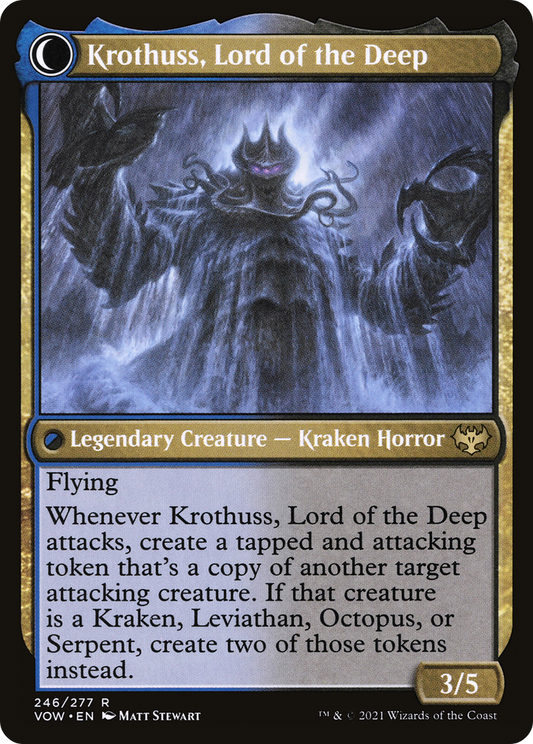 Runo Stromkirk // Krothuss, Lord of the Deep (VOW-246) (Foil)