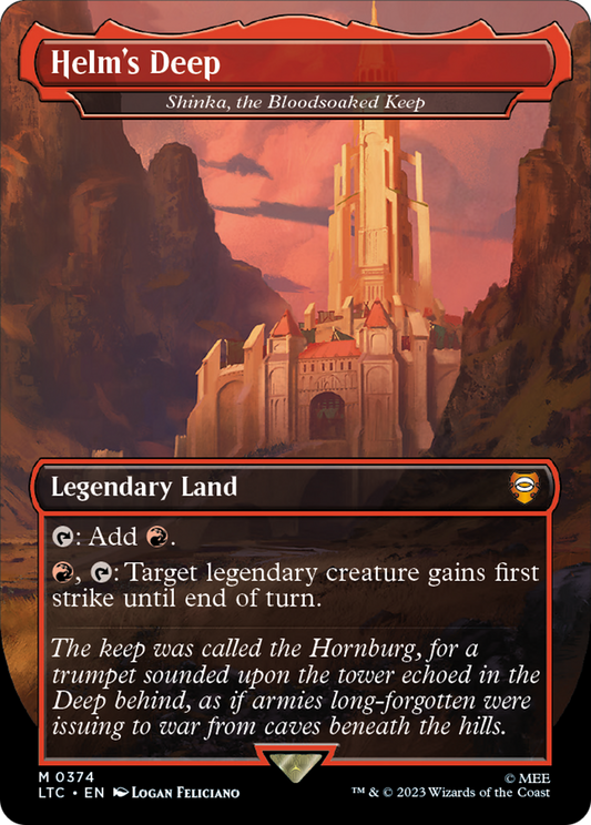 Helm's Deep / Shinka, the Bloodsoaked Keep (LTC-374) (Borderless)