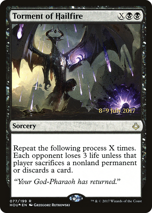 Torment of Hailfire (PRE-77S) (Foil)
